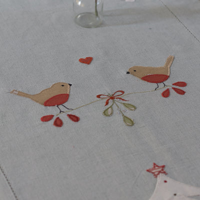 Duck Egg Robin &amp; Rosehip Christmas Centrepiece