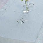 Duck Egg Snowdrop Table Runner