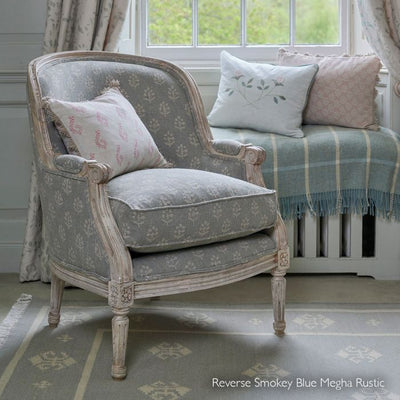 Ex Display Smokey Blue Megha Library Chair