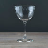 Hand-engraved Vintage Champagne Glass