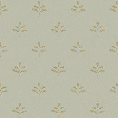 Celadon Antique Gold Leaf Wallpaper