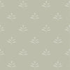 Celadon Ivory Leaf Wallpaper