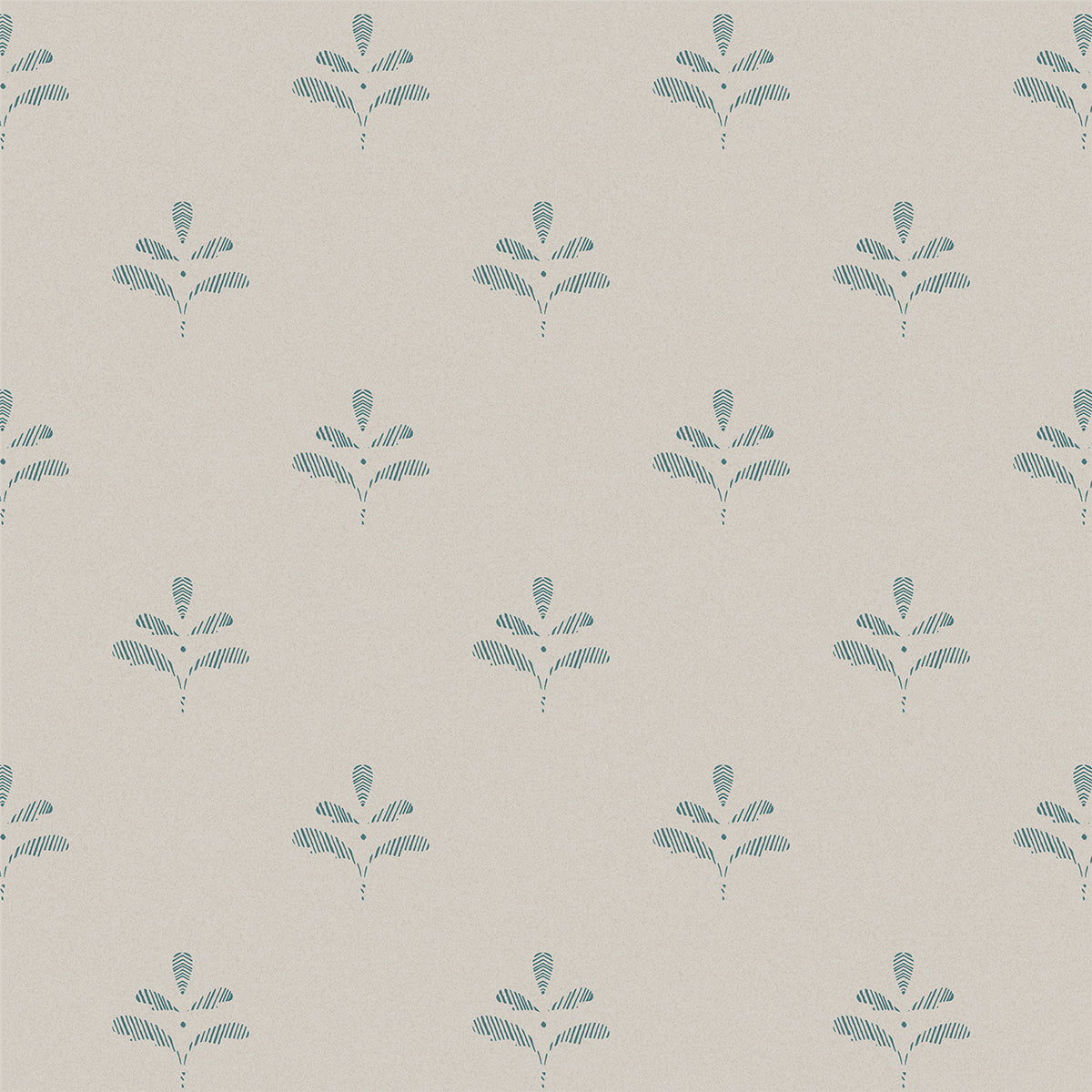 Summer Blue Leaf Wallpaper