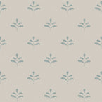 Summer Blue Leaf Wallpaper