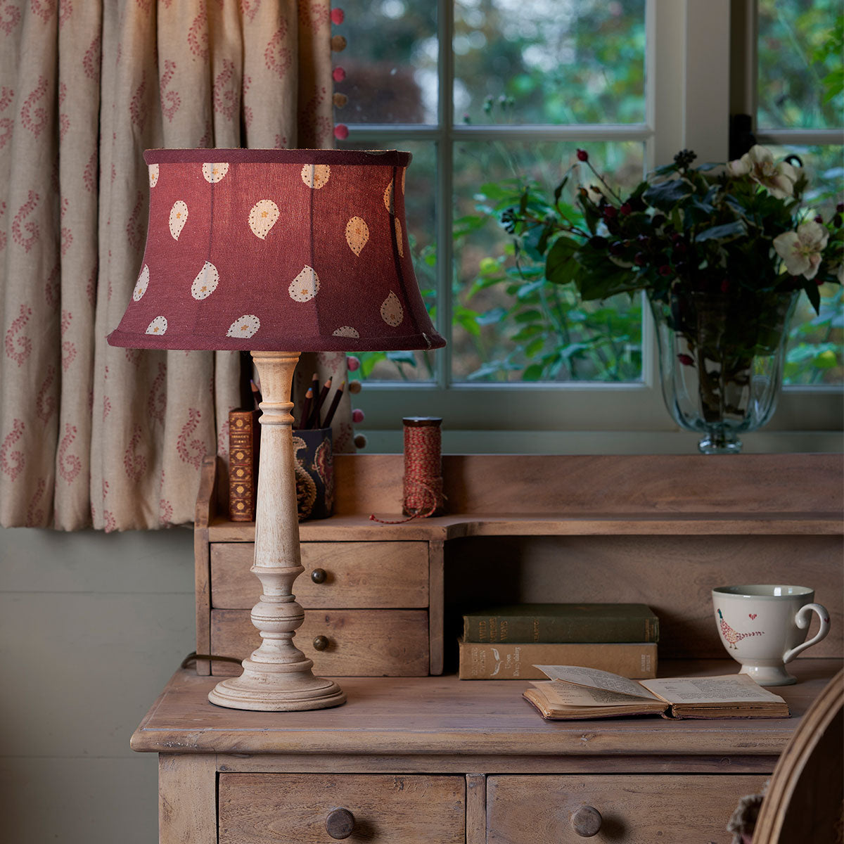 Sail Red Mika Framed Lampshade
