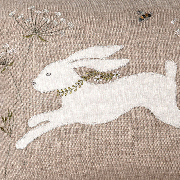 Applique Spring Hare Cushion