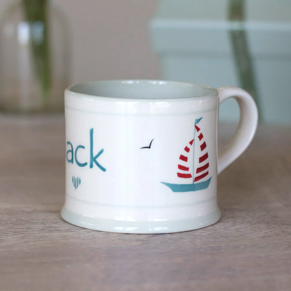 Small Boat Back Personalised Boats Small Mug | Susie Watson Designs