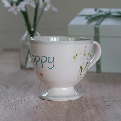 Personalised Snowdrop Large Mug