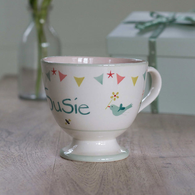 Personalised Birds & Bees Large Mug