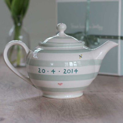 Personalised Honey Bees Round Teapot