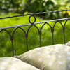 Large Wrought Iron Garden Bench