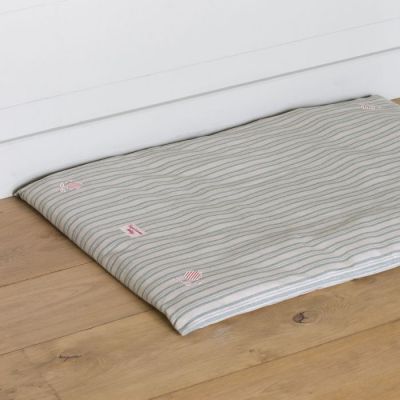 Dog Bed Mattress Cover Only - Sail Blue Stripe 