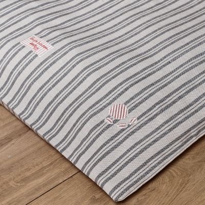 Charcoal Stripe Dog Bed Mattress