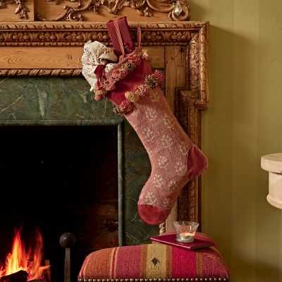 Luxury Christmas Stocking with Tassels