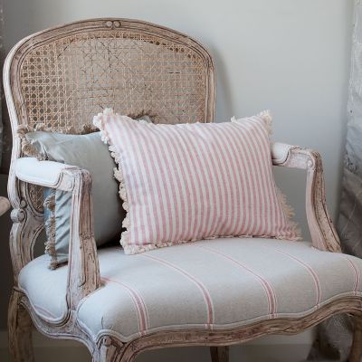 SECONDS Rose Ivory Stripe Cushion