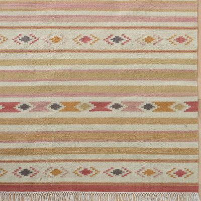 Hand-woven Wool Kilim  - Andalusia Saffron - Small