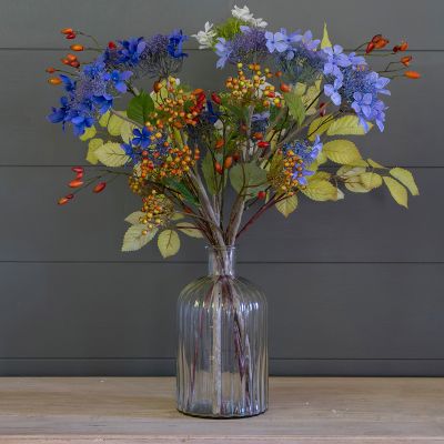 Lacecap Hydrangea with Leaves & Berries Bunch