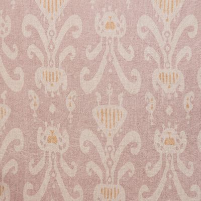 Hand-printed - Dusky Pink Natasha Linen - 359PS Stonewashed Panel