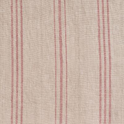 Rose Hartford Stripe on Rustic Linen - Stonewashed Panel