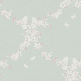 Duck Egg Apple Blossom Wallpaper | Susie Watson Designs | Susie Watson ...